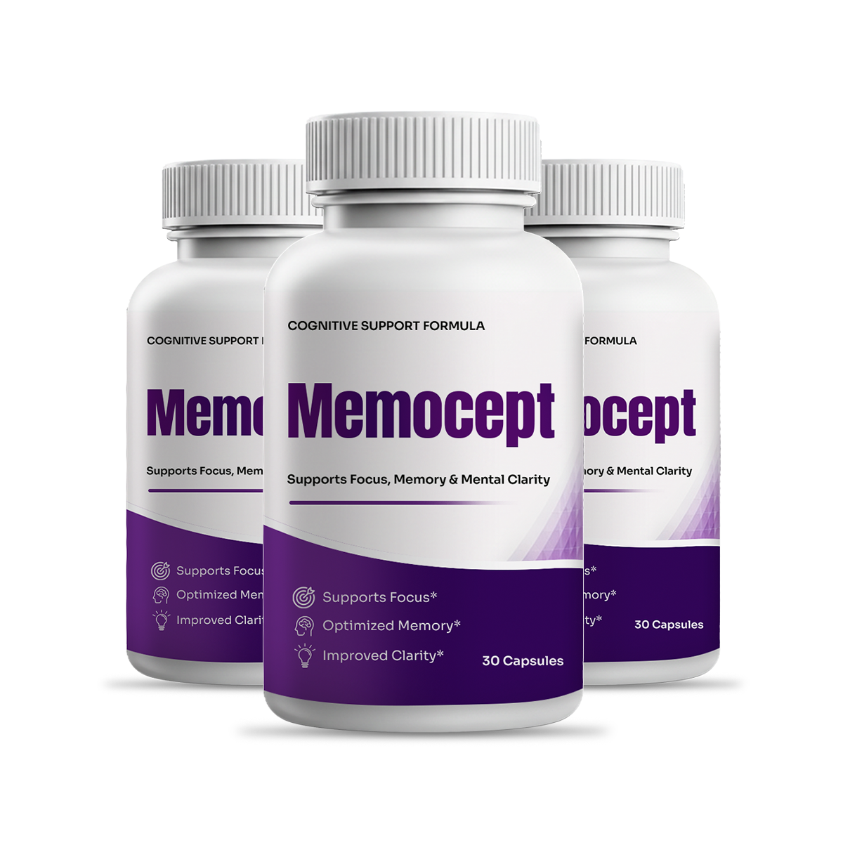 Memocept 3 Bottles Advanced Cognitive Support Supply